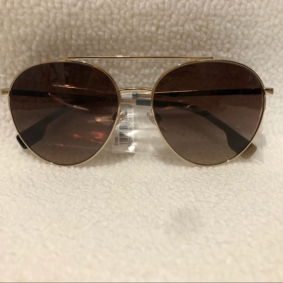 BURBERRY AVIATOR SUNGLASSES || 59MM - Picture 4 of 14